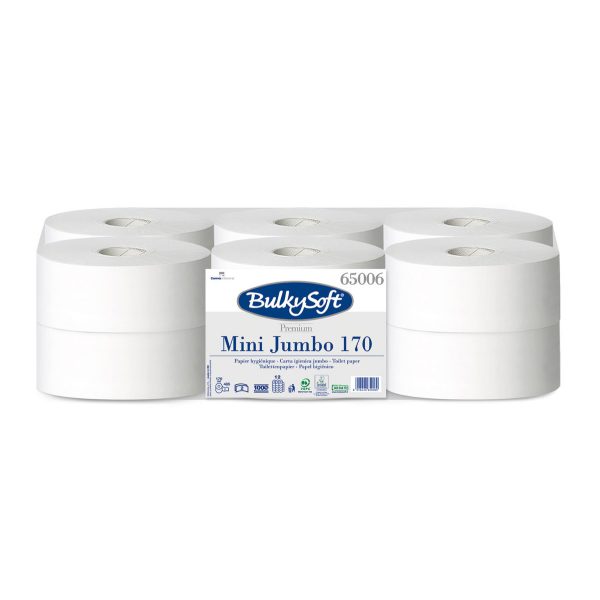Toalettpapir BulkySoft Jumbo mini 170 -Premium. 2-lag *krt a 12 rl.