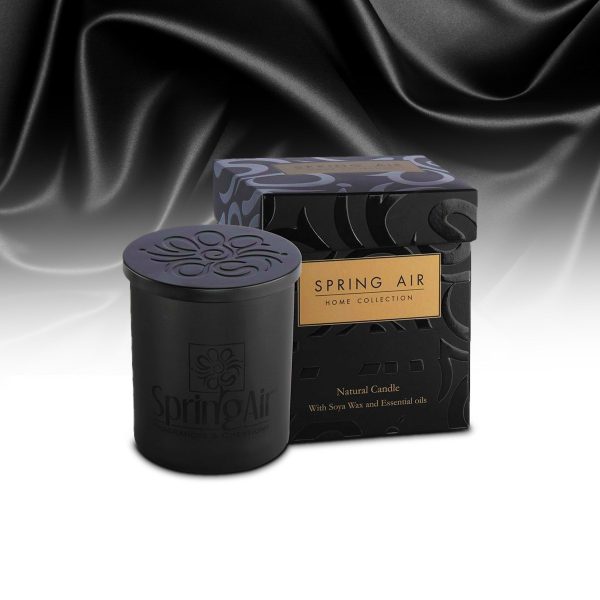 Spring Air® Luxury Soya Candles - Black Satin - 230ml Duftlys