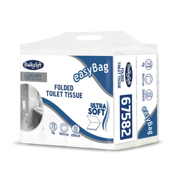 Toalettpapir BulkySoft Easybag Soft, 2-lag - Krt a 6000