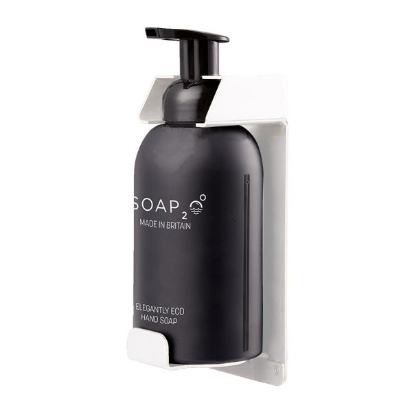SOAP2O Veggfeste for 350 ml flaske - Hvit - 2 pakning