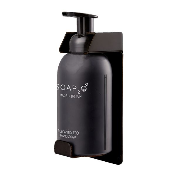 SOAP2O Veggfeste for 350 ml flaske - Sort - 2 pakning