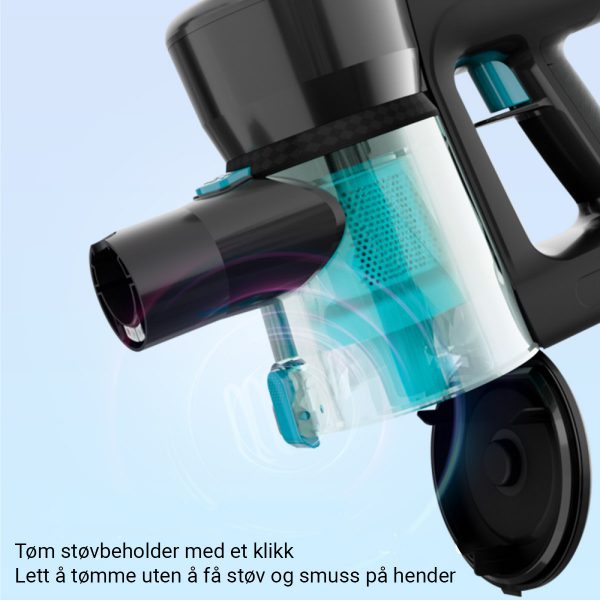 V8 Batteridrevet Støvsuger - Grønn - Bilde 4